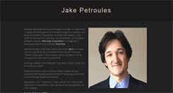Desktop Screenshot of jakepetroules.com