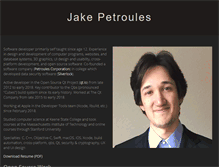 Tablet Screenshot of jakepetroules.com